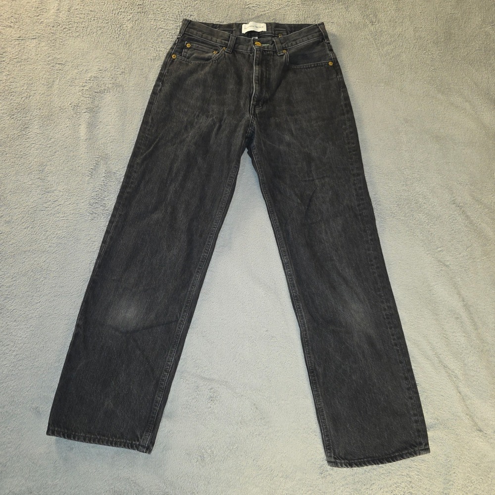 Tu Es Mon Tresor The Emerald Jean High Rise Straight Leg Black Denim Size 27
